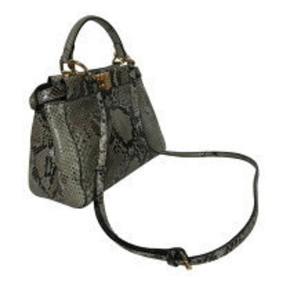 Fendi Gray Python Handbag Peekaboo Snakeskin - image 1